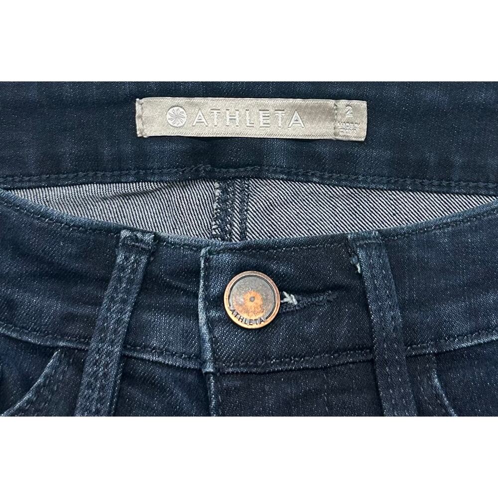 Athleta Sculptek Dark Wash Skinny Jeans Women’s Size 2 Sculpting Stretch Denim - Picture 7 of 12